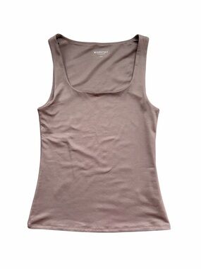 Essentials Dusty Mauve Ribbed Tank Top